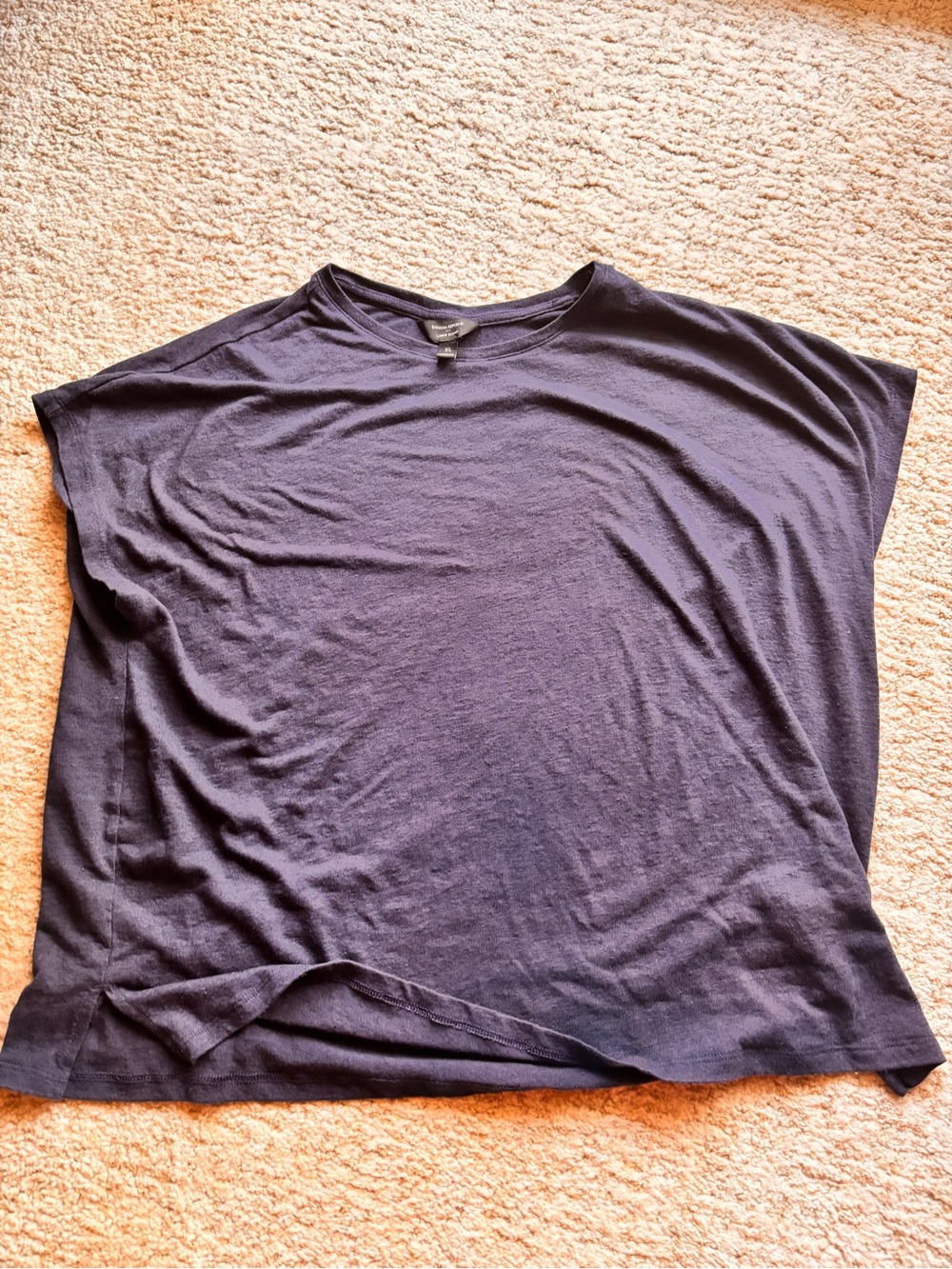 BR Navy Cap -Sleeve Tee Shirt Top